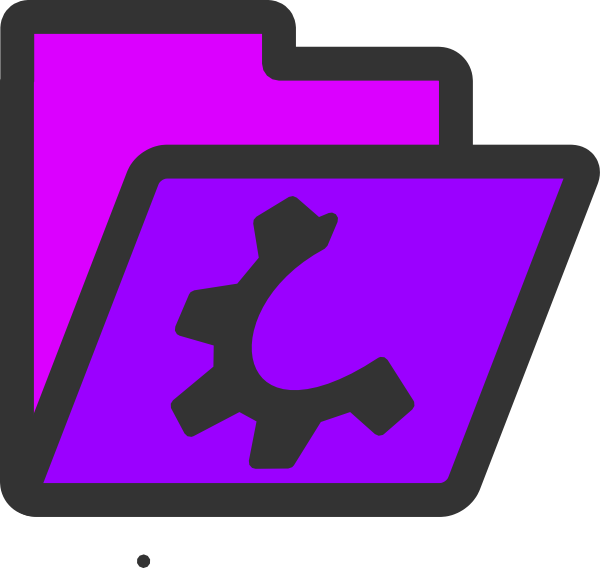 Violet Folder Icon Png (600x568), Png Download