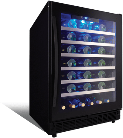 48 Bottle Silhouette Sydney Wine Cooler - Silhouette Sswc056d1b Wine Cooler, - Canada (632x574), Png Download