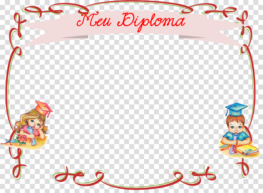 Convite De Formatura Infantil Clipart Graduation Ceremony - Borda De Diploma Png (900x660), Png Download