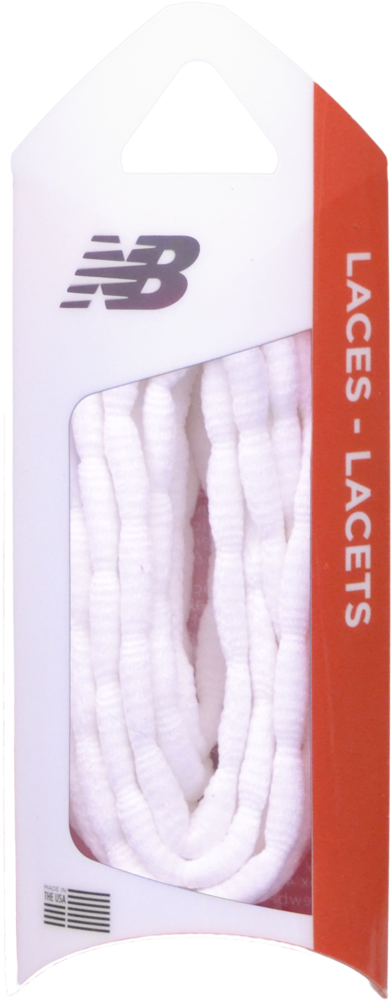 Nb Sure-lace™ White Shoelace - Houndstooth Shoelace (416x1024), Png Download