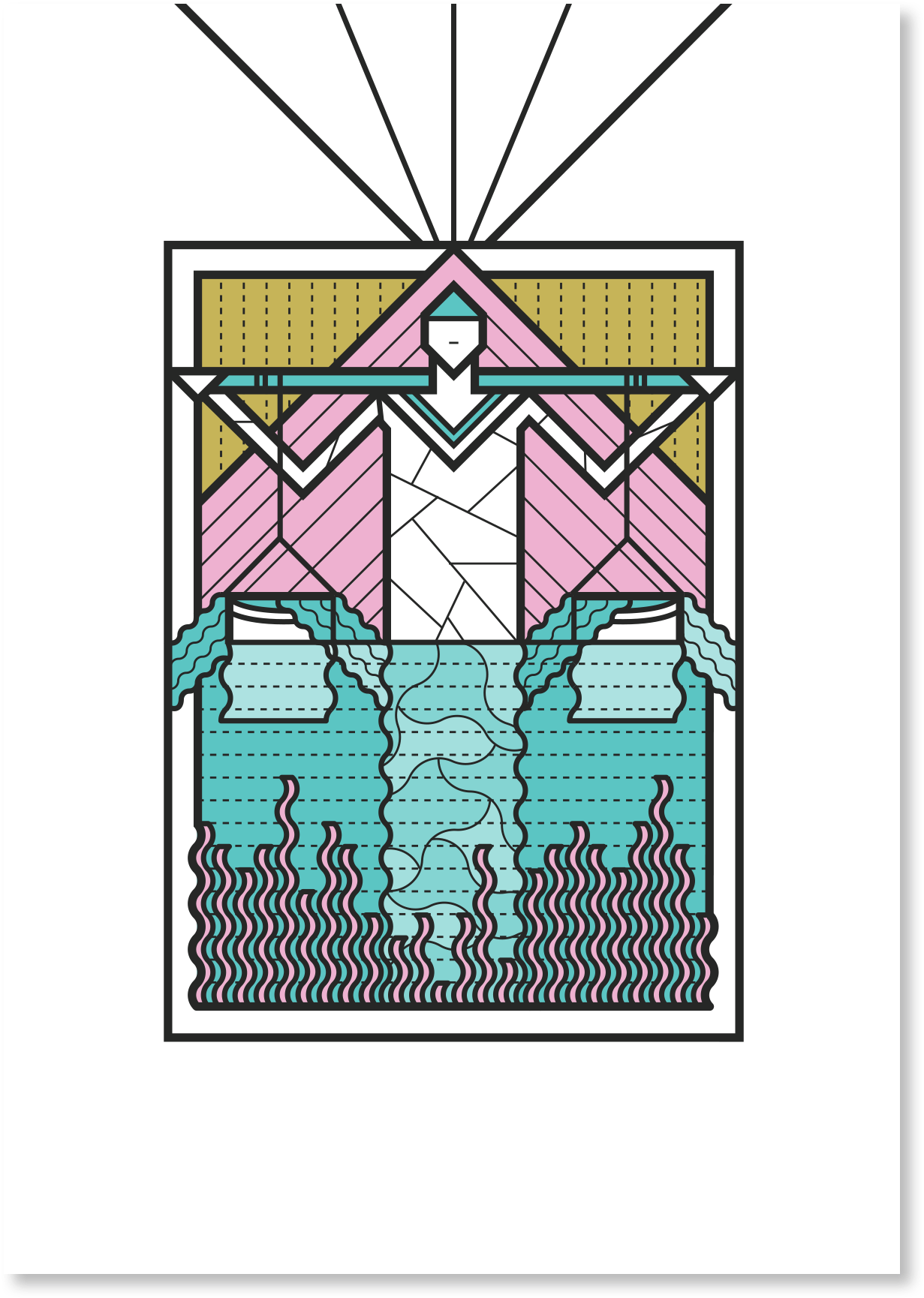 Aquarius - Illustration (2000x2000), Png Download