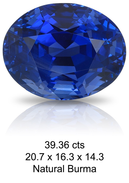 Burma No Heat Sapphire - Diamond (600x600), Png Download