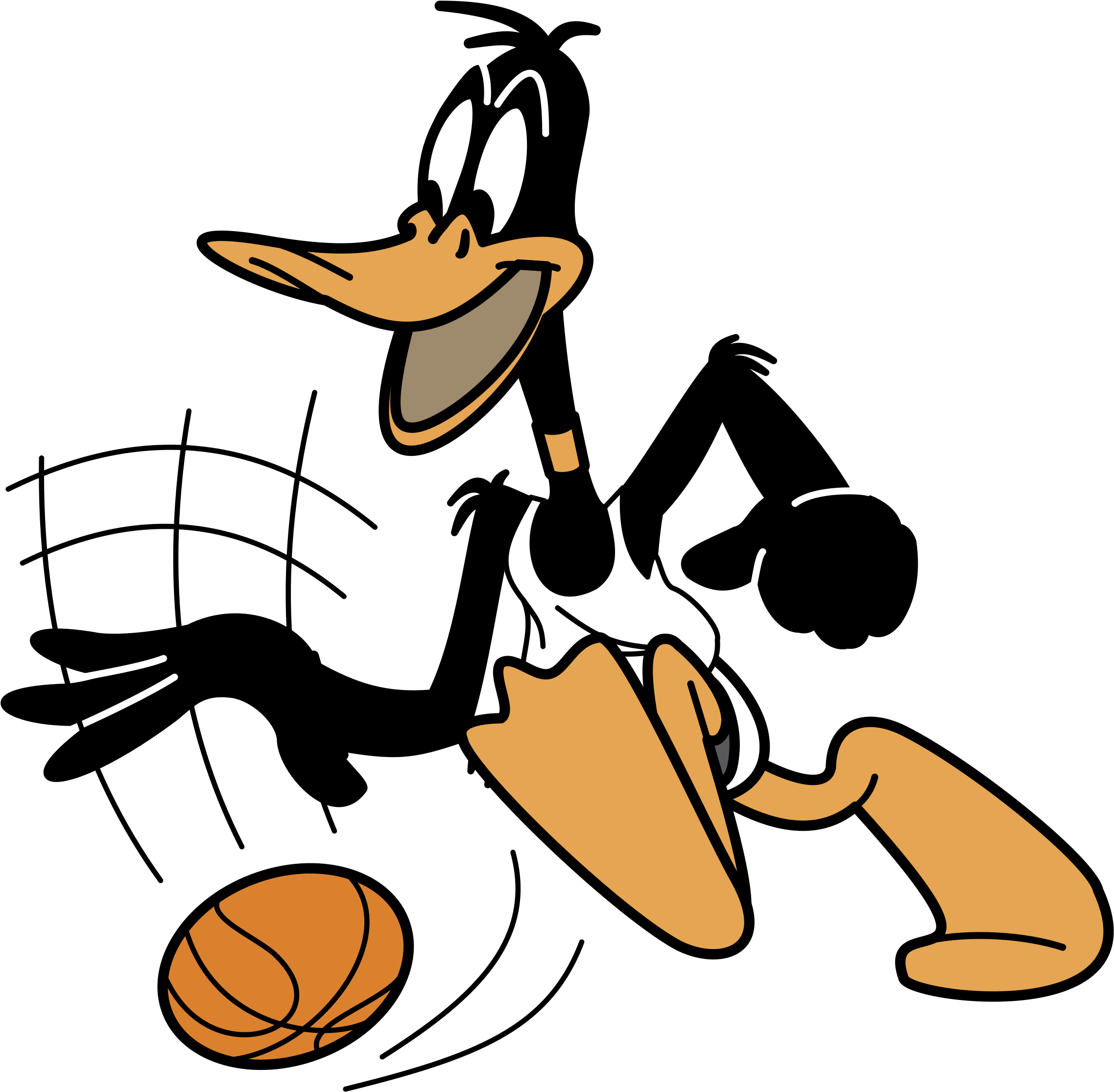 Download Warner Bros Logo Png Transparent - Daffy Duck Basketball PNG Image...
