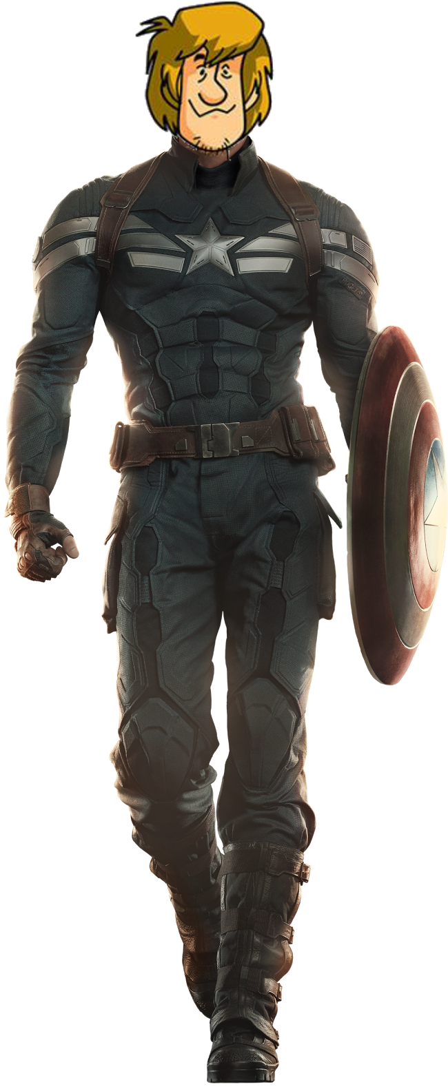 Shaggy Rogers, The First Avenger - Captain America 2: The Winter Soldier Steve Rogers (657x1600), Png Download