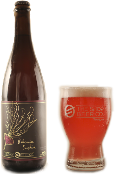 Theshopbeer Bohemiansunshine Bottle And Glass Copy (1000x667), Png Download