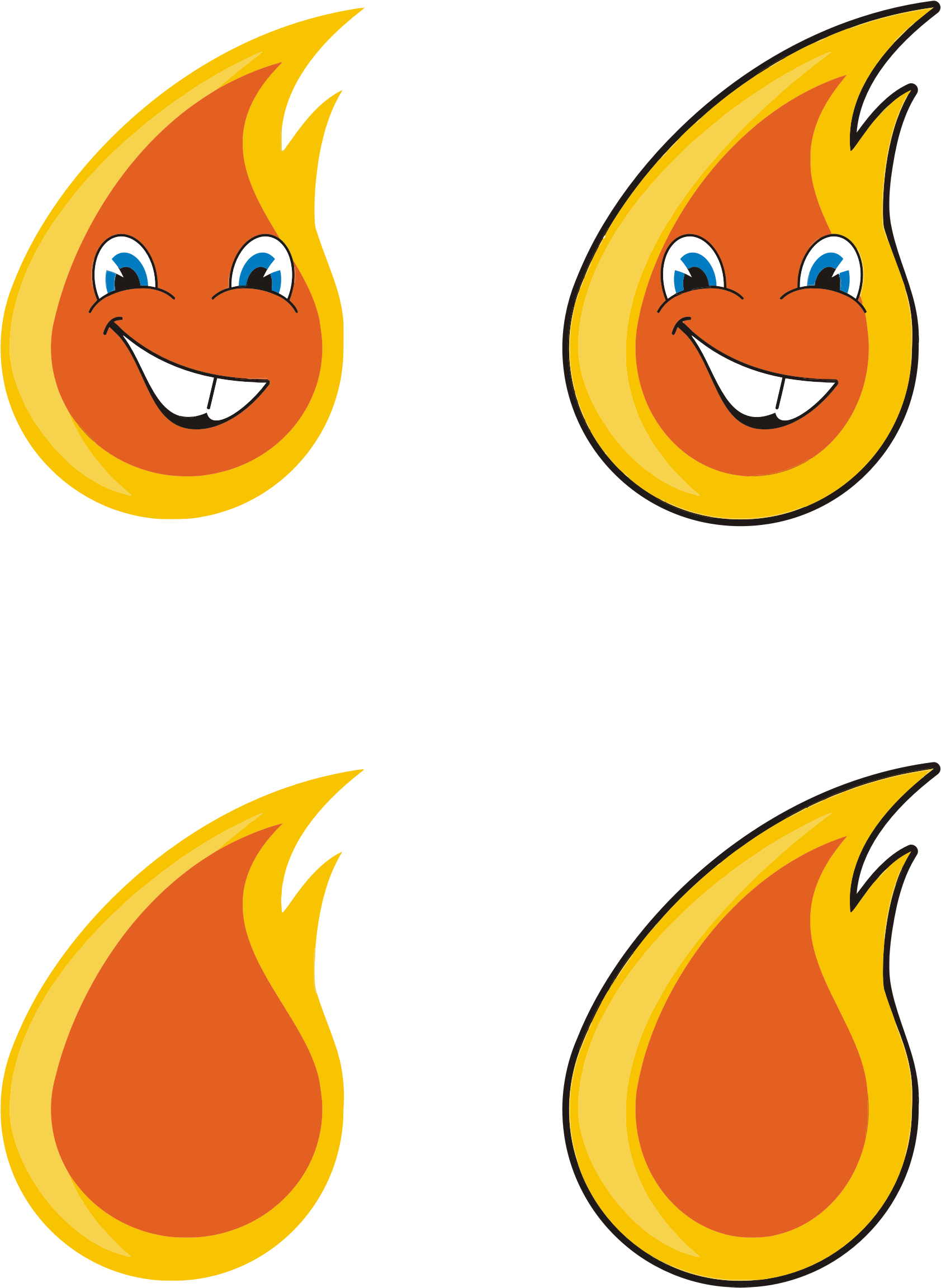 This Free Icons Png Design Of Anthropomorphic Flame (1683x2304), Png Download