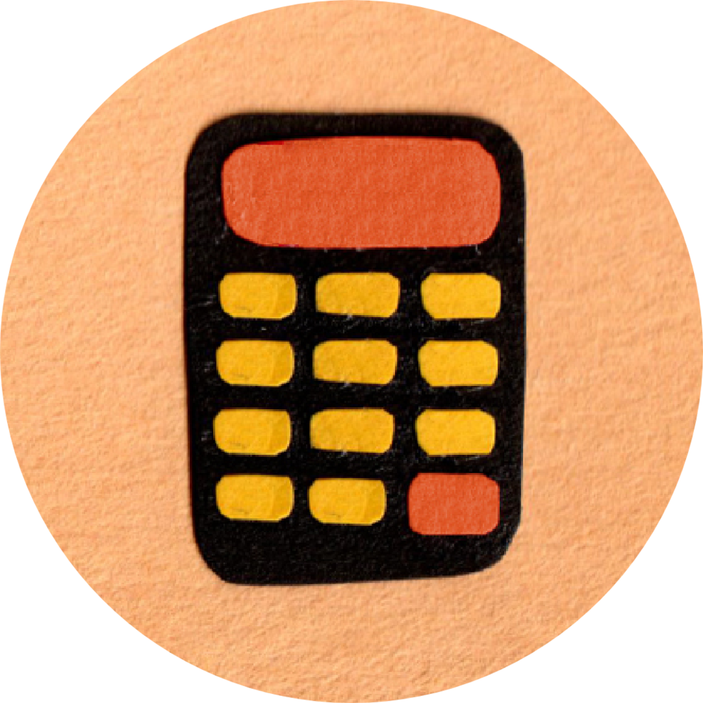 Calculator Icon Final Mar (1000x1000), Png Download