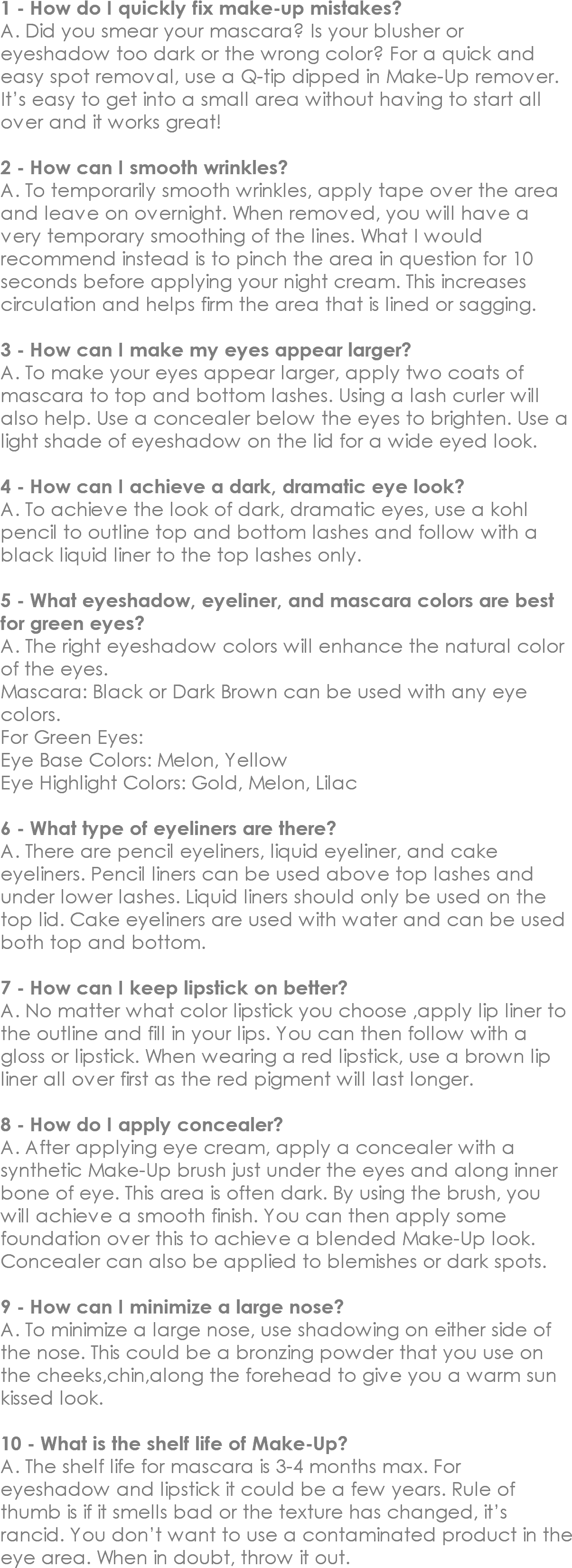 How Do I Quickly Fix Make-up Mistakes A - Document (1207x3360), Png Download