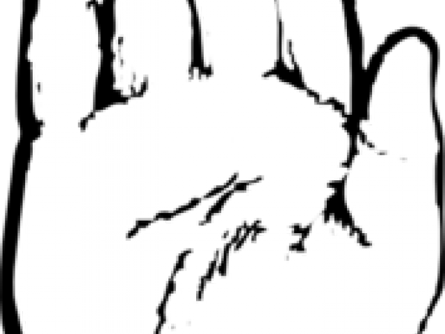 Hand Outline Cliparts - Palm Of The Hand Clipart (640x480), Png Download