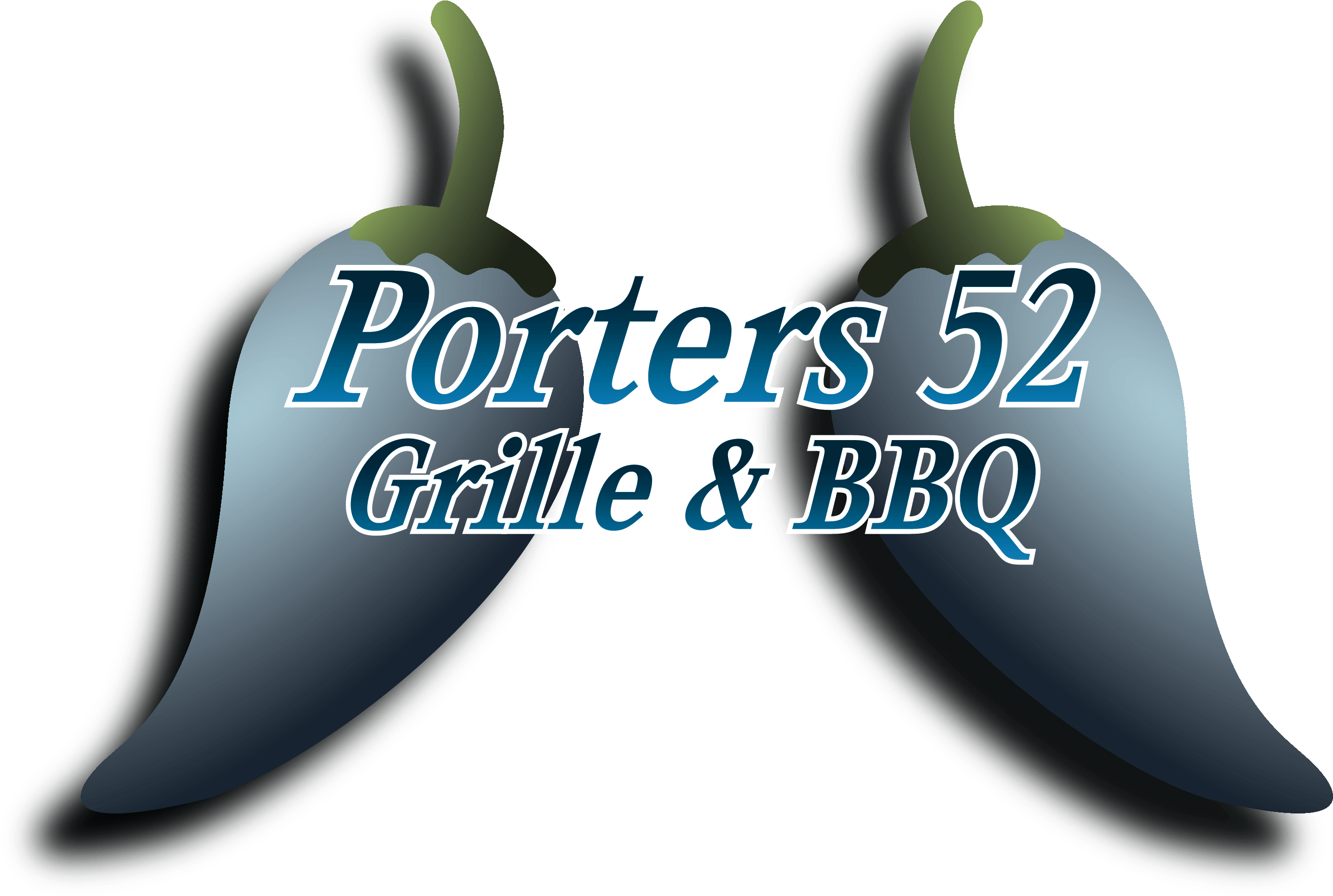 Porters 52 Peppers - Porters 52 Grille & Bbq (2885x1965), Png Download