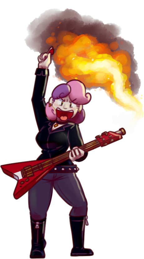 Secretgoombaman12345, Fire, Flying V, Guitar, Human, - Guitar (633x889), Png Download