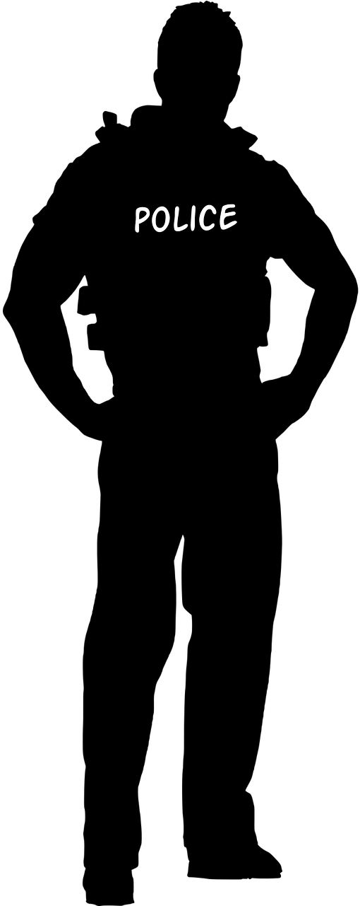 Policeman Swat Team Silhouette - Police (640x1280), Png Download