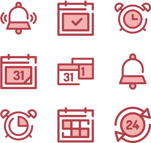 Time And Date - Date Time Place Icons (600x564), Png Download