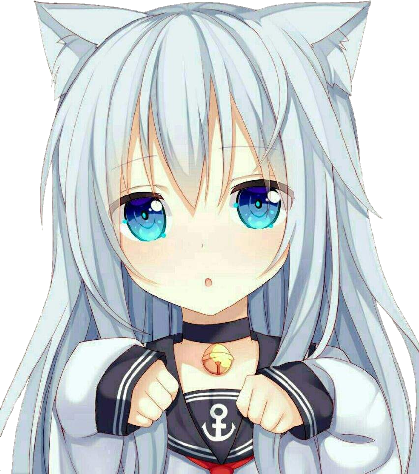 Neko Kawaii Anime (853x977), Png Download