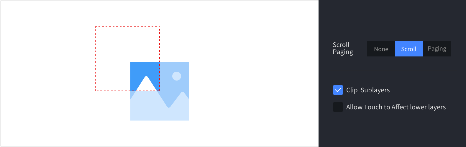 Enabling The Clip Sublayer In The Property Panel Allows - Design (1580x500), Png Download