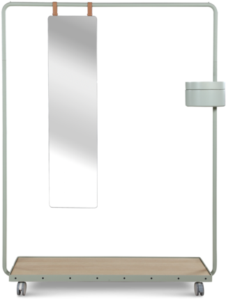 Dolores Clothing Rack By Camino - Camino Dolores 1a Garment Rack – Grey/waxed Oak (467x700), Png Download