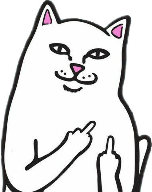 Fu Kat Kitty Troll - Mob Grip Rip N Dip Nermal Grip Tape - 9" X 33" (494x627), Png Download