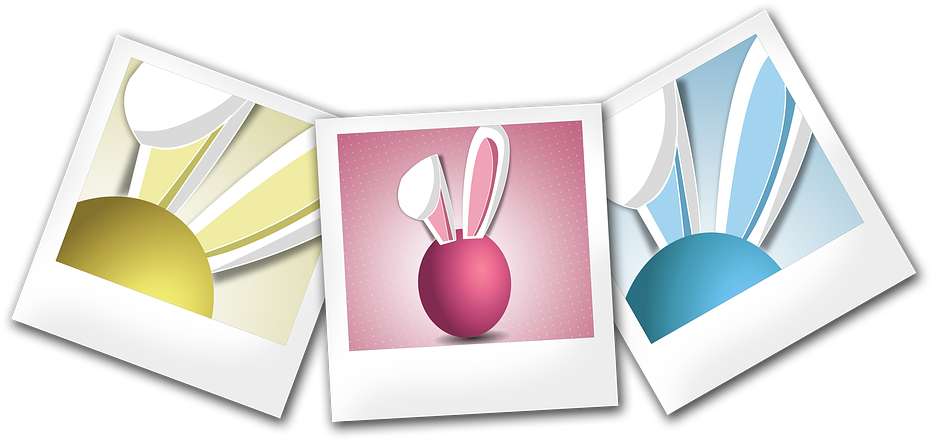 Easter, Easter Bunny, Polaroid, Easter Eggs, Hare - Easter (960x618), Png Download