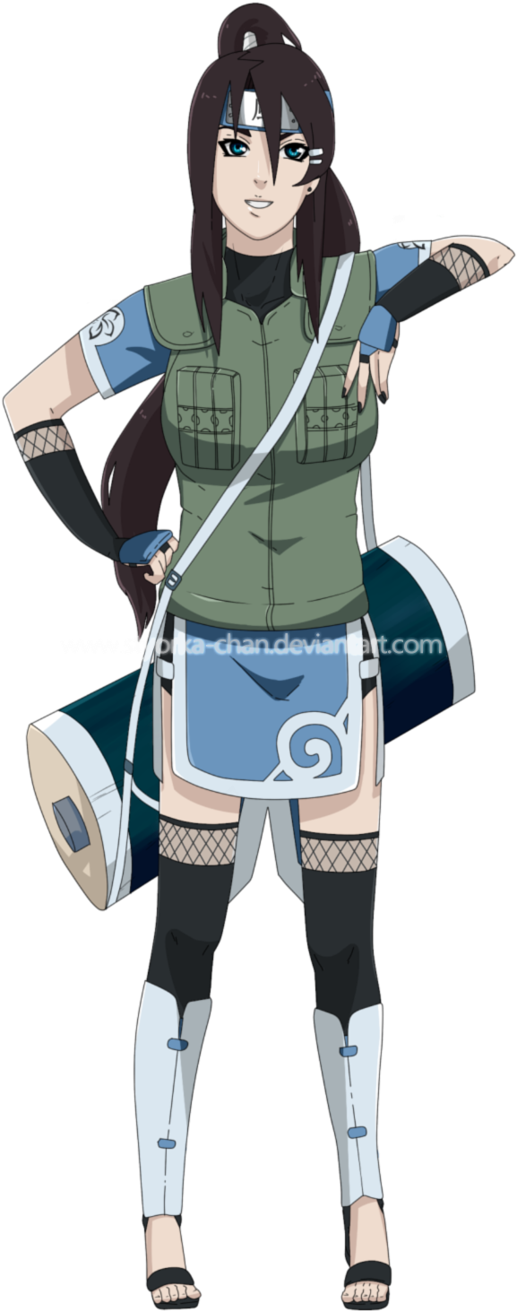 Naruto Oc Characters Amiko - Naruto Fan Characters Female (638x1519), Png Download
