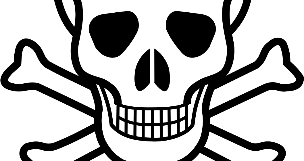 Skull And Crossbones (1066x559), Png Download