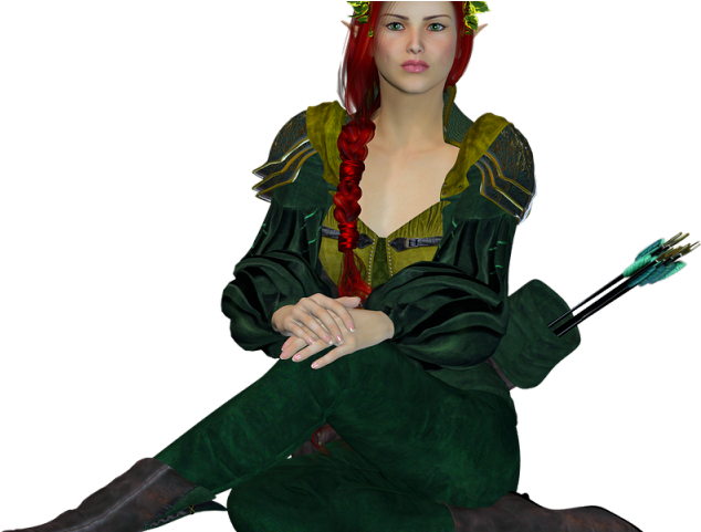 Fantasy Girl Clipart Png - Elf (640x480), Png Download