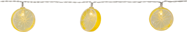 Light Chain Funlight - Batteridriven Ljusslinga Led, Fruity Citroner - Star (600x600), Png Download