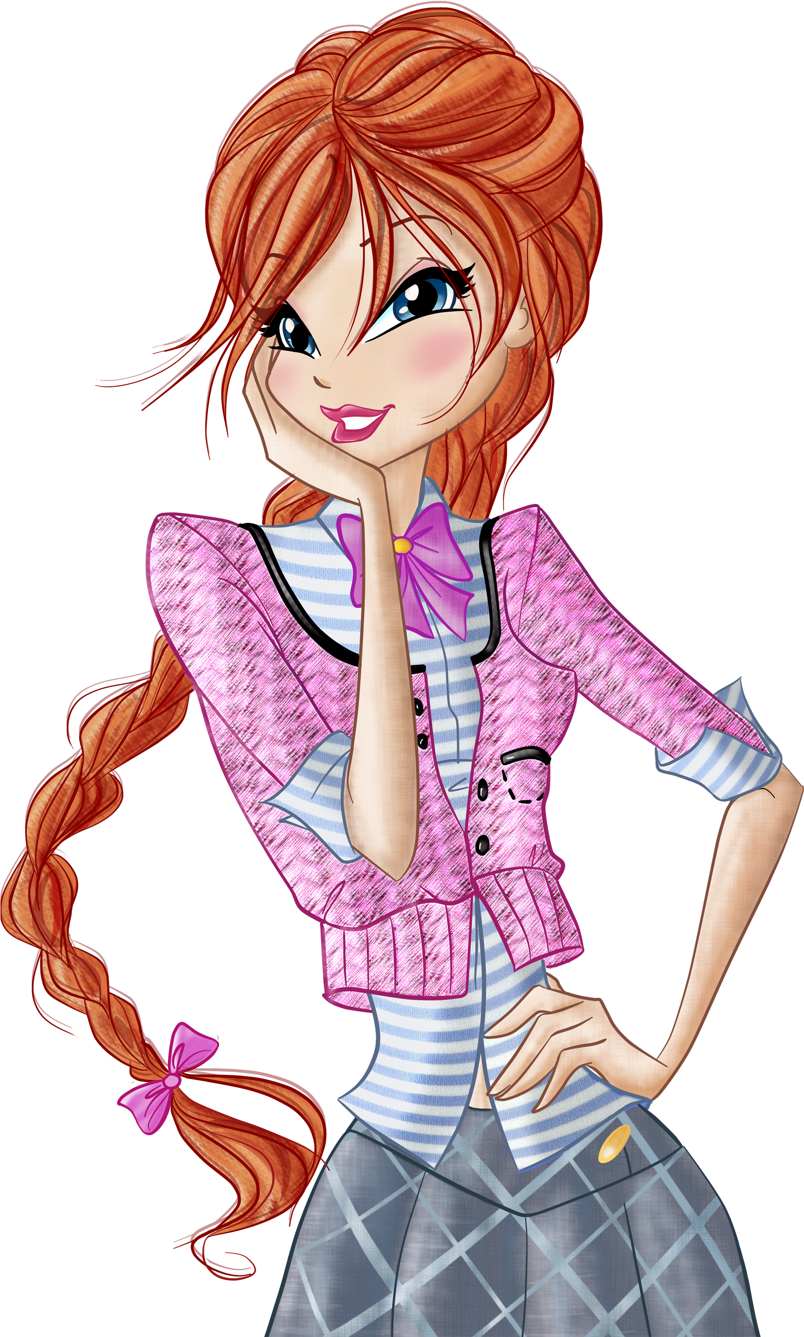 Winx Club Bloom S6 Pose19 - Coriex W92639 Mc Winx Breakfast Set Mug Breakfast (1816x2760), Png Download