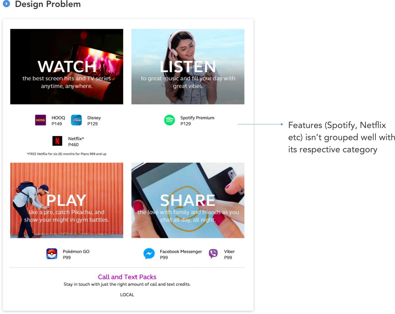 The Features Like Spotify, Disney, Netflix Aren't Grouped - Web Page (1600x1273), Png Download