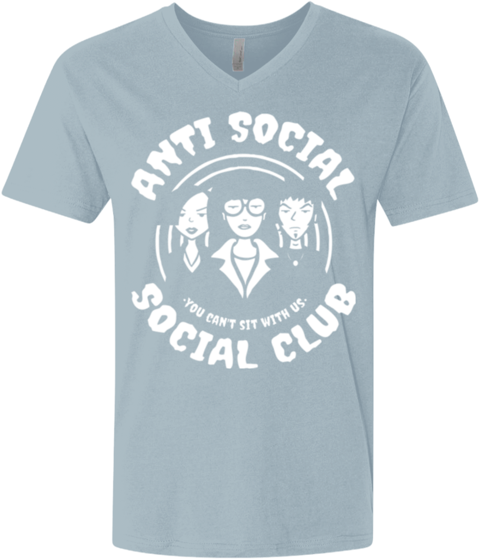 Anti Social Club Men's Premium V Neck - Logo Anti Social Social Club (1155x1155), Png Download