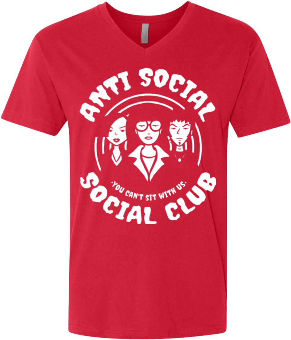 Anti Social Club Men's Premium V Neck - Gambar Anti Social Social Club (1155x1155), Png Download
