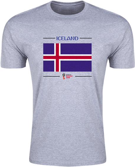 Iceland 2018 Fifa World Cup Russia™ Flag Fashion T-shirt - Totti T Shirt (600x600), Png Download