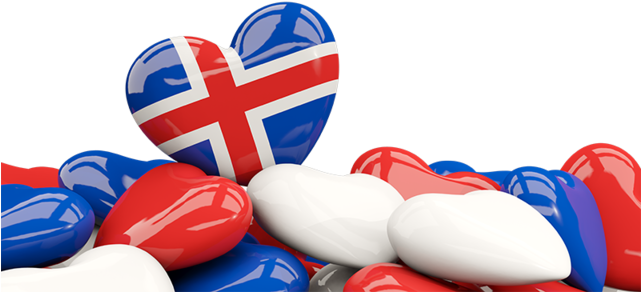 Illustration Of Flag Of Iceland - Pakistan Heart (640x480), Png Download