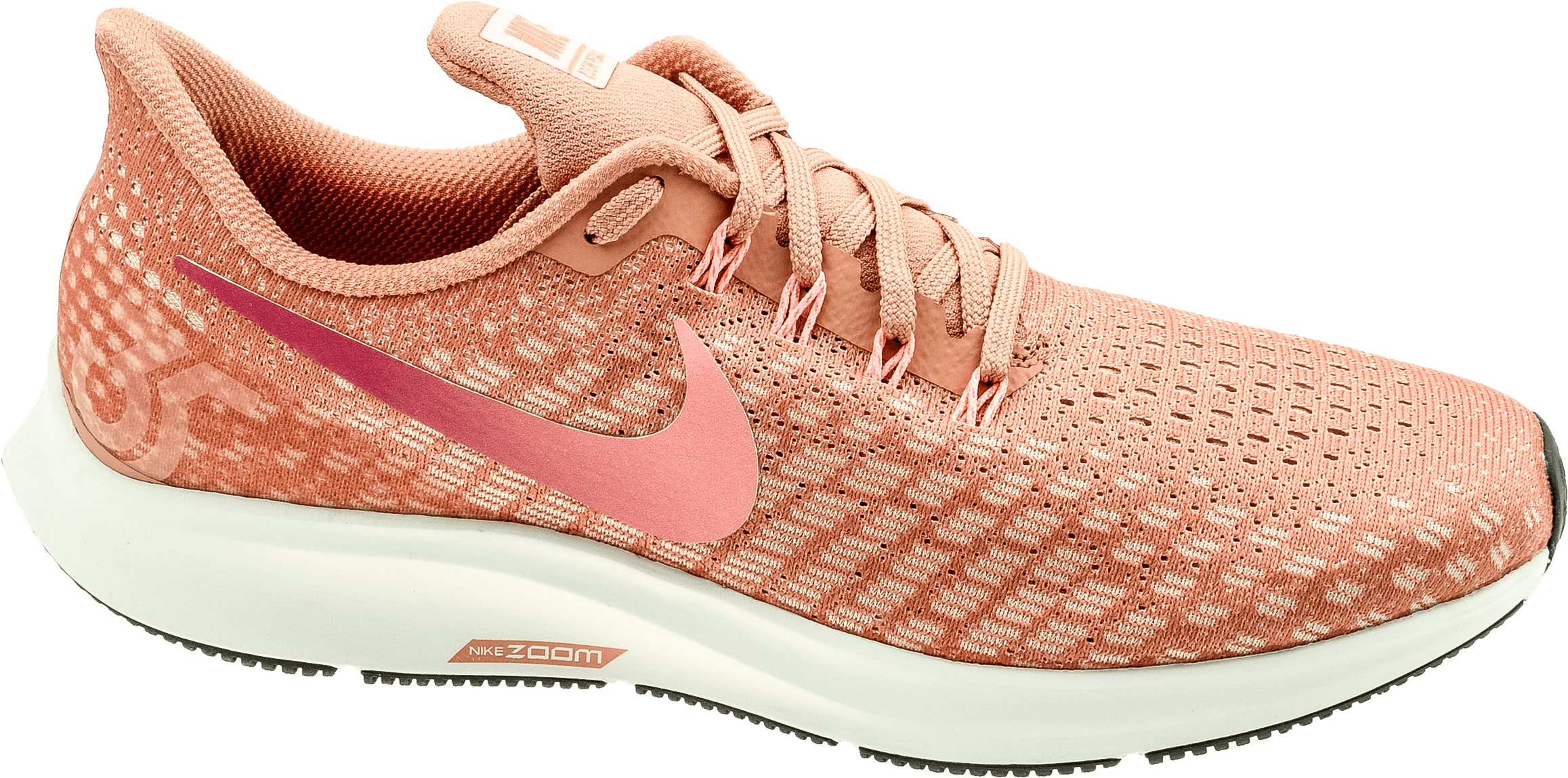 Air Zoom Pegasus 35 Particle Rose/flash Crimson - Sneakers (2400x1350), Png Download