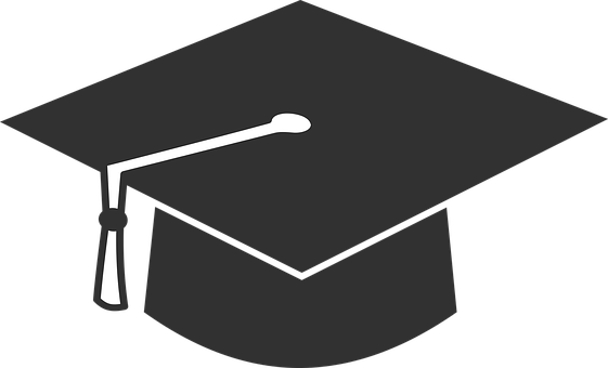 Cap School Graduation Graduation Cap Colle - High School Graduation Hat (561x340), Png Download