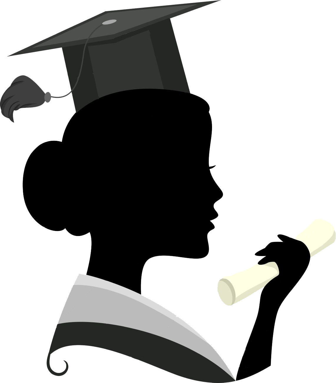 Escola Formatura Gr Du - Graduation Girl Clip Art (1141x1300), Png Download