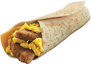 Sausage & Egg Wrap - Wrap Roti (700x474), Png Download