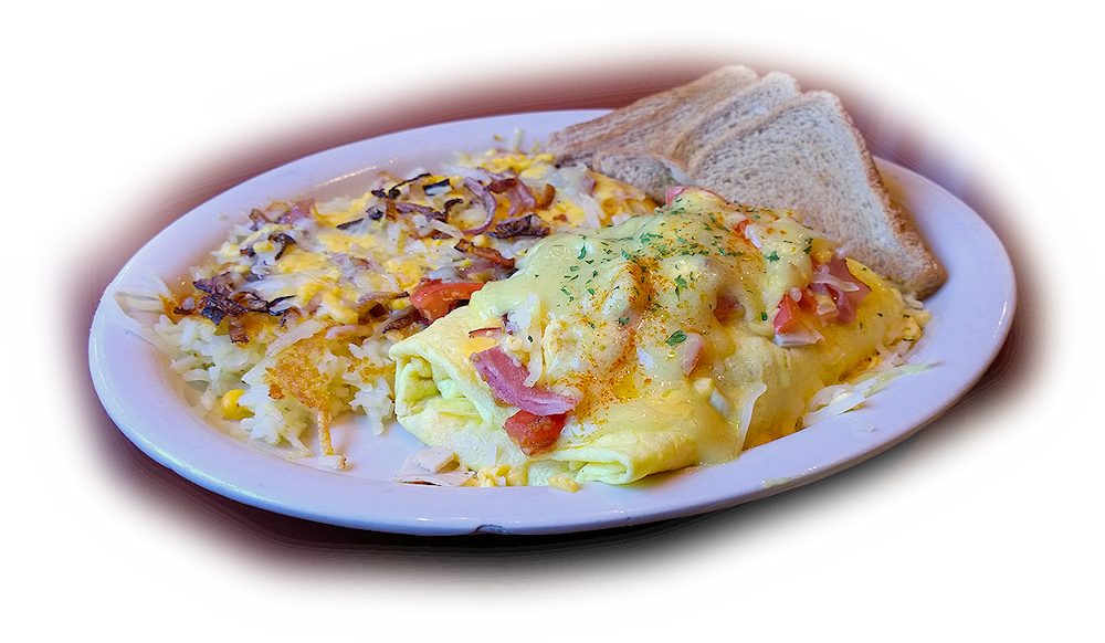Breakfast 1 - Omelette (1000x582), Png Download