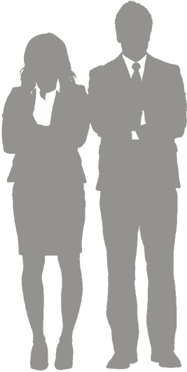 Graduating Seniors Silhouette - White (300x544), Png Download