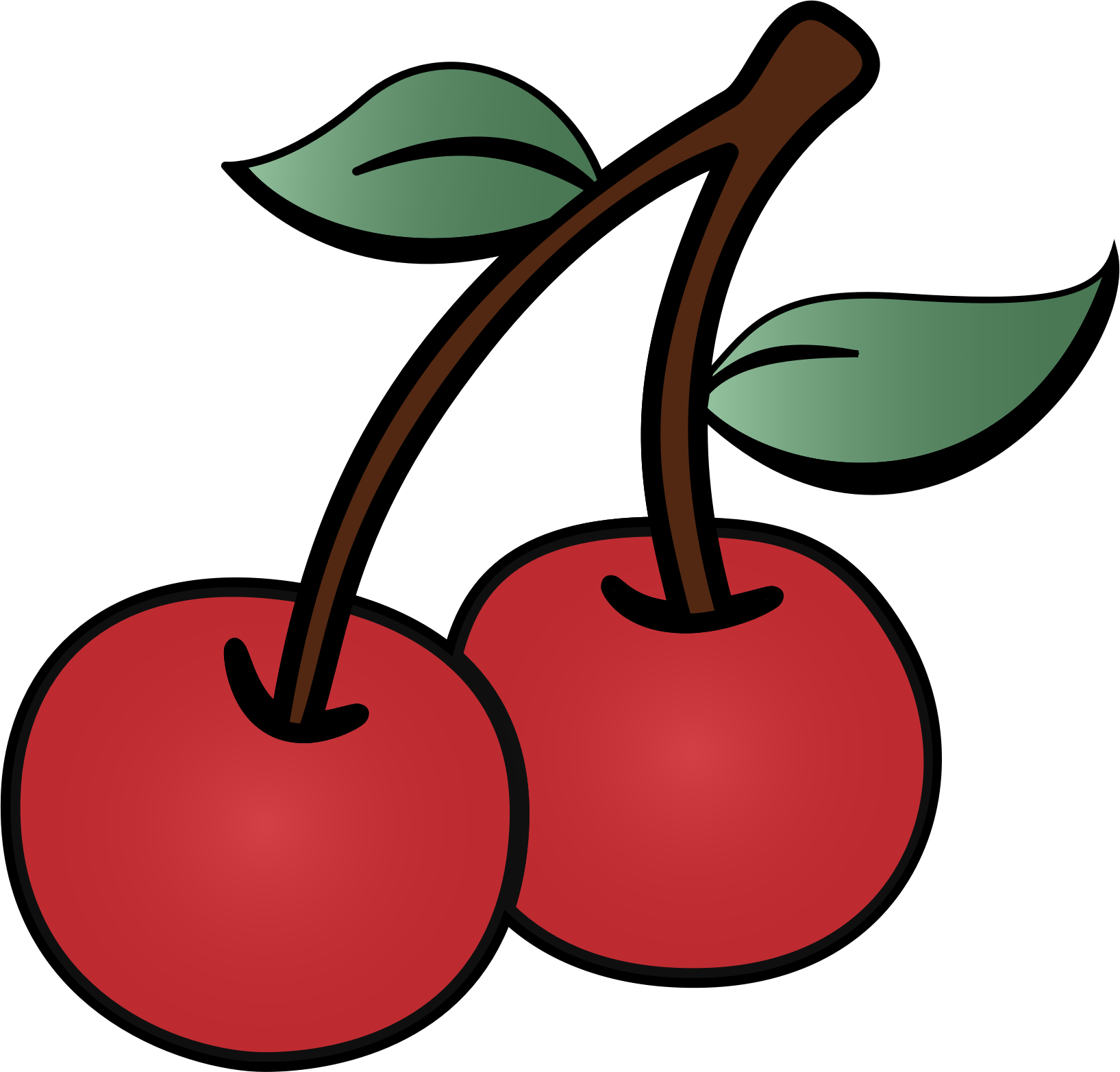This Free Icons Png Design Of Two Cherries (1635x1565), Png Download