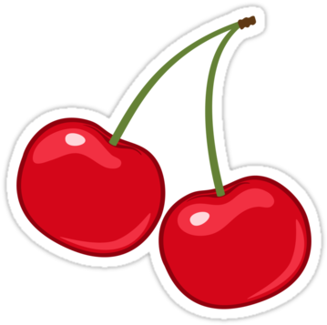 Cherries Cartoon - Cartoon Picture Of Cherry (375x360), Png Download