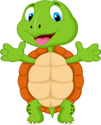 Turtle Clip Art At Clker - Turtle Cartoon Clipart (500x500), Png Download