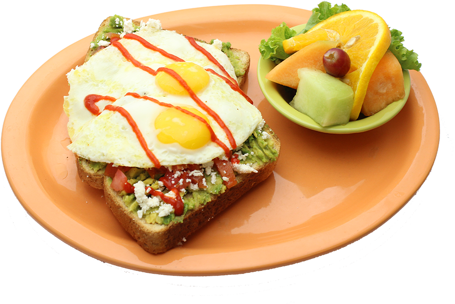 Avocado Toast - Fast Food (1080x720), Png Download