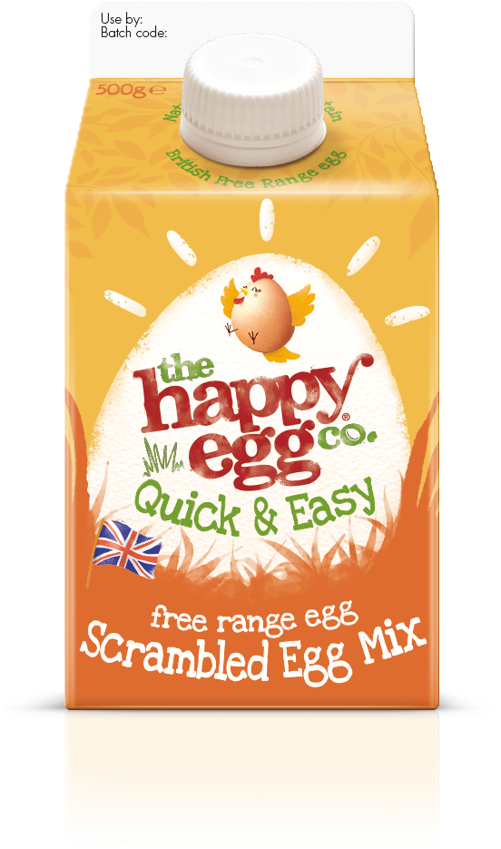 Noble Expands Range With Scrambled Egg Mix In A Carton - Happy Egg Medium Free Range Eggs (589x1022), Png Download