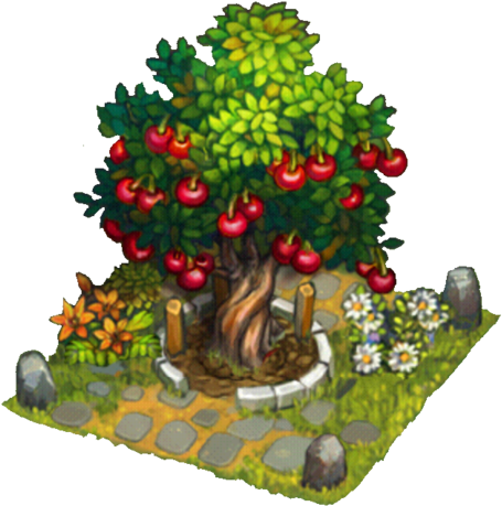 File - Mystery - Tree - Cherries - Portable Network Graphics (477x480), Png Download