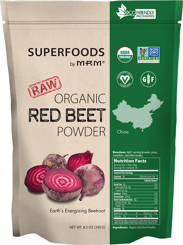 Mrm Raw Organic Red Beet Powder 8.5 Oz (750x1000), Png Download