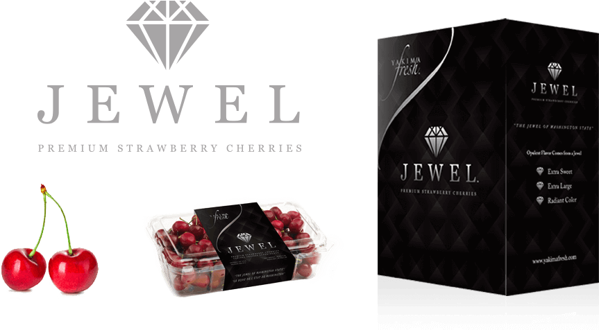 Br Blog 2018 Yfm Jewel Cherries - Jewel Strawberry Cherries (1000x500), Png Download