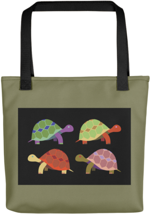 Turtles Pop Art Print - Muholland Drop Top Sunrise - Tote Bags (480x480), Png Download