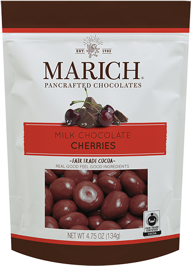 Milk Chocolate Cherries Pouch - Marich Cherries Milk Chocolate (600x600), Png Download