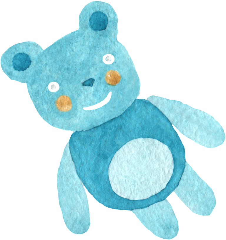 This Graphics Is Ice Blue Bear Transparent Decorative - Adornos Para Bautizo Png (1024x1024), Png Download