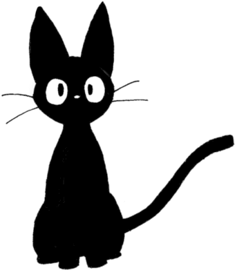 Download Tumblr Static Cat Chat Kiki La Petite Sorciere Png Image With No Background Pngkey Com